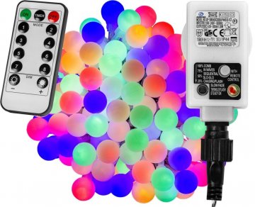 Párty LED osvětlení 10 m - barevné 100 diod + ovladač Párty LED osvětlení 10 m - barevné 100 diod + ovladač