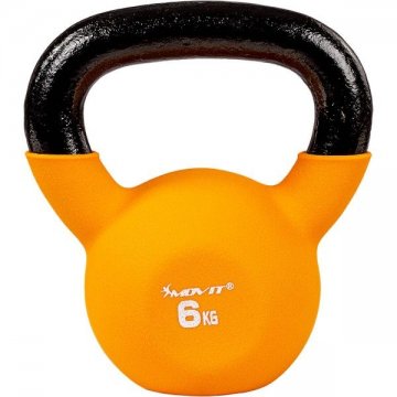 MOVIT Kettlebell činka oranžová, 6 kg