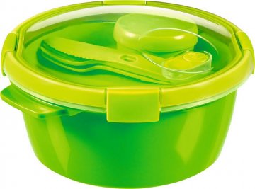 Dóza s příborem, táckem a kelímkem SMART TO GO 1,6L - zelená Dóza s příborem, táckem a kelímkem SMART TO GO 1,6L - zelená