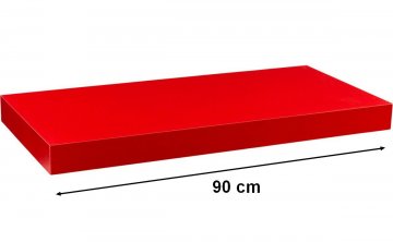 Stilista Nástěnná police Volato, 90 cm, červená