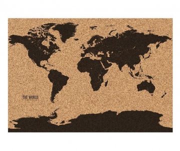 Korková mapa světa Korková mapa světa