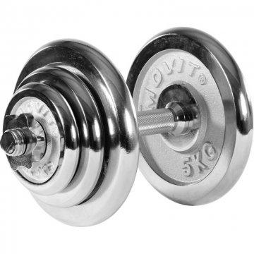 Jednoruční činka chromovaná MOVIT 20 kg Jednoruční činka chromovaná MOVIT 20 kg
