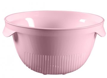 Plastový cedník ESSENTIALS kulatý - růžový Plastový cedník ESSENTIALS kulatý - růžový