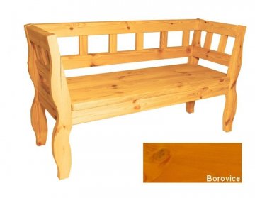 Zahradní RETRO lavice s povrchovou úpravou 157cm - BOROVICE Zahradní RETRO lavice s povrchovou úpravou 157cm - BOROVICE