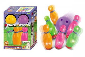 Hrací set G21 Kuželky s koulí barevné, svítící Hrací set G21 Kuželky s koulí barevné, svítící