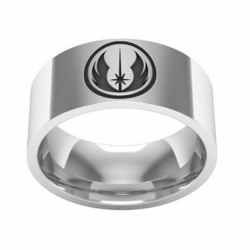 Ocelový prsten Star Wars - Jedi - Velikost: 9 Ocelový prsten Star Wars - Jedi - Velikost: 9