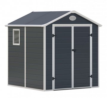 Zahradní domek G21 PAH 357 - 188 x 190 cm, plastový, šedý Zahradní domek G21 PAH 357 - 188 x 190 cm, plastový, šedý