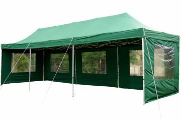 Zahradní skládací párty stan PROFI - zelený 3 x 9 m Zahradní skládací párty stan PROFI - zelený 3 x 9 m
