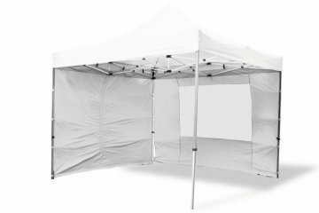 Zahradní párty stan nůžkový PROFI 3x3 m bílý + 4 boční stěny Zahradní párty stan nůžkový PROFI 3x3 m bílý + 4 boční stěny