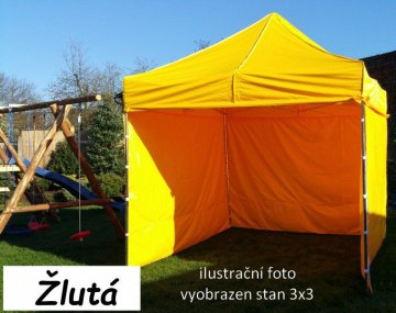 TRADGARD Zahradní párty stan PROFI STEEL 3 x 6 m, žlutý