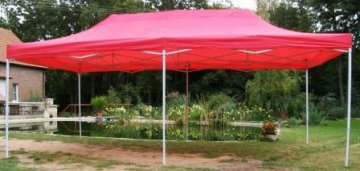 Zahradní párty stan DELUXE nůžkový - 3 x 6 m červená Zahradní párty stan DELUXE nůžkový - 3 x 6 m červená