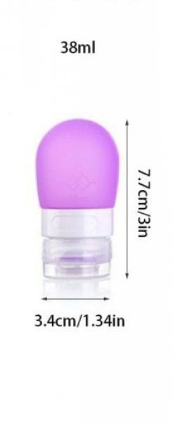 Cestovní silikonová lahvička na tekutiny - Fialová - 38 ml Cestovní silikonová lahvička na tekutiny - Fialová - 38 ml