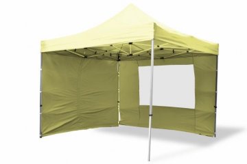 Zahradní párty stan nůžkový PROFI 3x3 m champagne + 4 boční stěny Zahradní párty stan nůžkový PROFI 3x3 m champagne + 4 boční stěny