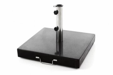 Podstavec pro slunečníky čtvercový žula - 50 kg černý Podstavec pro slunečníky čtvercový žula - 50 kg černý