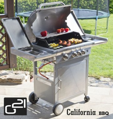Plynový gril G21 California BBQ Premium line, 4 hořáky + zdarma redukční ventil
