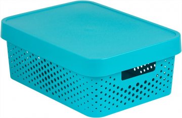 Úložný box INFINITY DOTS 11L - modrý Úložný box INFINITY DOTS 11L - modrý
