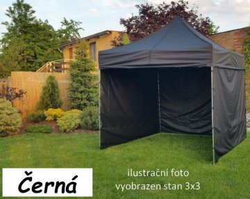 Zahradní párty stan PROFI STEEL 3 x 4,5 - černá Zahradní párty stan PROFI STEEL 3 x 4,5 - černá