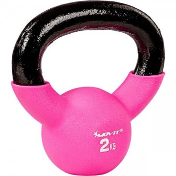 MOVIT Kettlebell činka růžová, 2 kg