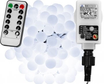 Párty LED osvětlení 10 m - studeně bílá 100 diod + ovladač Párty LED osvětlení 10 m - studeně bílá 100 diod + ovladač