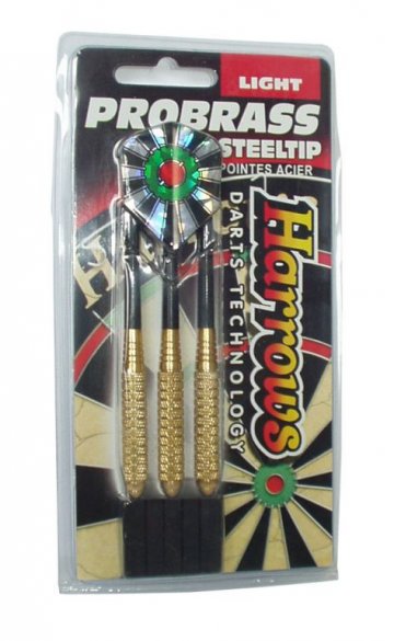 Šipky s kovovým hrotem Harrows STEEL PROBRASS Heavy Šipky s kovovým hrotem Harrows STEEL PROBRASS Heavy