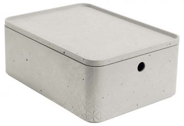 Úložný box s víkem CURVER BETON - M Úložný box s víkem CURVER BETON - M