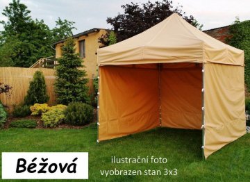 Zahradní párty stan PROFI STEEL 3 x 4,5 - béžová Zahradní párty stan PROFI STEEL 3 x 4,5 - béžová