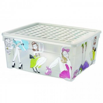 Úložný box s víkem 18,5L - PANENKY CURVER Úložný box s víkem 18,5L - PANENKY CURVER