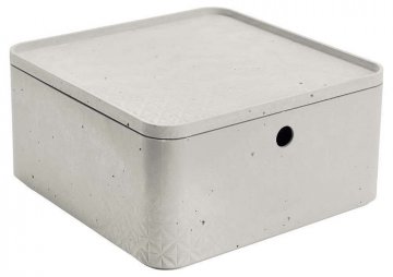 Úložný box s víkem CURVER BETON - L Úložný box s víkem CURVER BETON - L