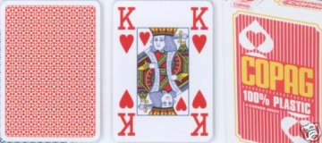 Poker karty Copag Jumbo 4 rohy Red Poker karty Copag Jumbo 4 rohy Red