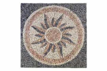Mramorová mozaika - motiv slunce obklady 120x120 Mramorová mozaika - motiv slunce obklady 120x120