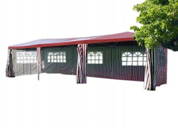 Zahradní stan - červený, 3 x 9 m Zahradní stan - červený, 3 x 9 m