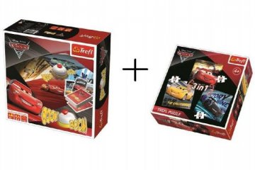 PACK Hra Boom Boom CARS 3 + puzzle 3v1 grátis v krabici PACK Hra Boom Boom CARS 3 + puzzle 3v1 grátis v krabici