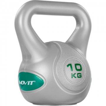 MOVIT Kettlebell činka 10 kg, tm. zelená