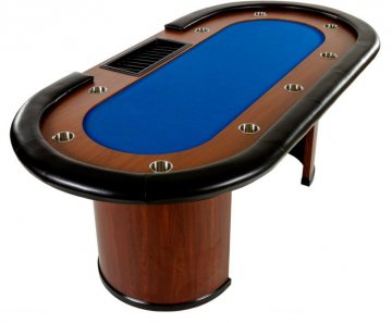 XXL pokerový stůl Royal Flush, 213 x 106 x 75cm, modrá XXL pokerový stůl Royal Flush, 213 x 106 x 75cm, modrá