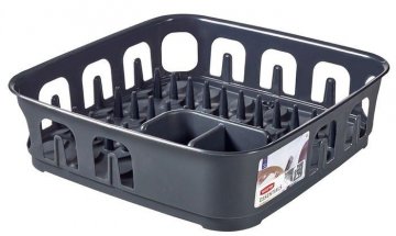 Odkapávač nádobí ESSENTIALS čtverec - tm.šedý CURVER Odkapávač nádobí ESSENTIALS čtverec - tm.šedý CURVER