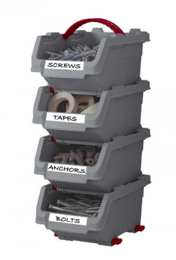 Sada plastových boxů KETER CLICK BINS set - S - 4 organizéry KETER Sada plastových boxů KETER CLICK BINS set - S - 4 organizéry KETER