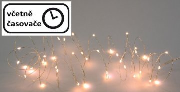 Vánoční LED osvětlení 6 m - 60 LED, teplá bílá Vánoční LED osvětlení 6 m - 60 LED, teplá bílá