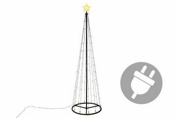 Vánoční dekorace - světelná pyramida, 240 cm, teple bílá Vánoční dekorace - světelná pyramida, 240 cm, teple bílá
