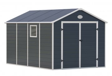 Zahradní domek G21 PAH 882 - 241 x 366 cm, plastový, šedý Zahradní domek G21 PAH 882 - 241 x 366 cm, plastový, šedý