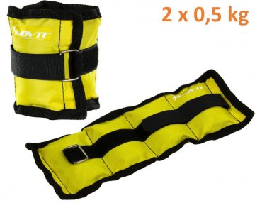 MOVIT zátěžové manžety, 2 x 0,5 kg žlutá MOVIT zátěžové manžety, 2 x 0,5 kg žlutá