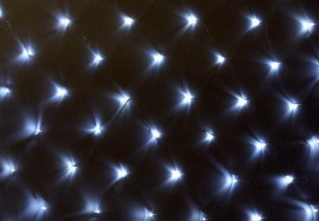 Vánoční LED světelná síť 1,5 x 1,5 m, 100 diod, studeně bílá