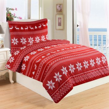 Mikroplyšové ložní prádlo WINTER RED Mikroplyšové ložní prádlo WINTER RED