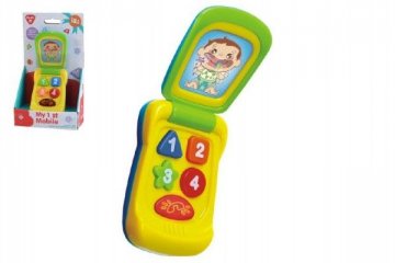 Mobil plast 14cm na baterie se zvukem se světlem na kartě 11x20x5,5cm 18m+ Mobil plast 14cm na baterie se zvukem se světlem na kartě 11x20x5,5cm 18m+
