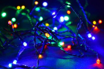 Vánoční LED řetěz - 10 m, 100 LED, barevný Vánoční LED řetěz - 10 m, 100 LED, barevný