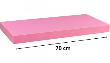 Nástěnná police STILISTA VOLATO - růžová 70 cm Nástěnná police STILISTA VOLATO - růžová 70 cm