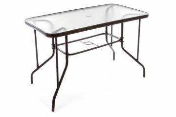Zahradní stolek se skleněnou deskou 110 x 60 x 72 cm Zahradní stolek se skleněnou deskou 110 x 60 x 72 cm