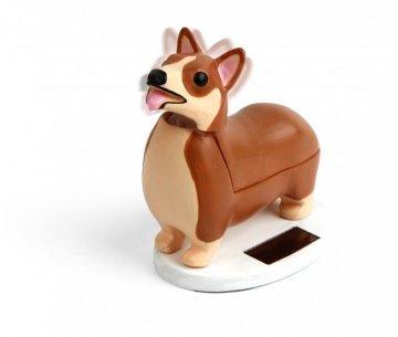 Solární pes Corgi na stůl Solární pes Corgi na stůl