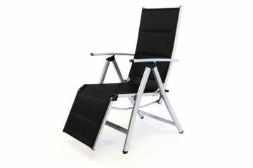 Polohovatelná zahradní židle s opěrkou nohou DELUXE Polohovatelná zahradní židle s opěrkou nohou DELUXE