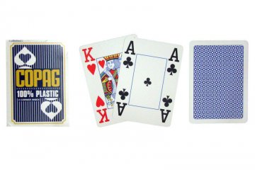 Poker karty Copag Jumbo 4 rohy Blue Poker karty Copag Jumbo 4 rohy Blue