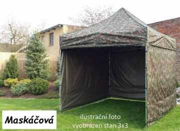Zahradní párty stan PROFI STEEL 3 x 4,5 - maskáčová Zahradní párty stan PROFI STEEL 3 x 4,5 - maskáčová